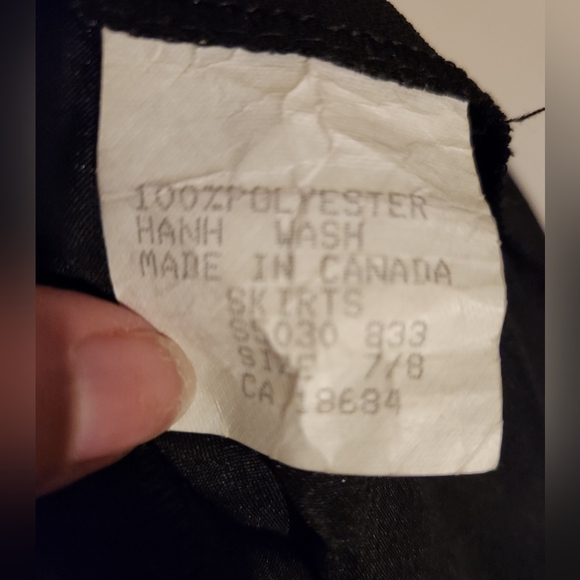 Black Maxi Chiffon Fit and Flare Skirt - Picture 5 of 6